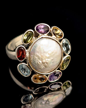 Pierścionek noble spring flower, Pracownia Neores