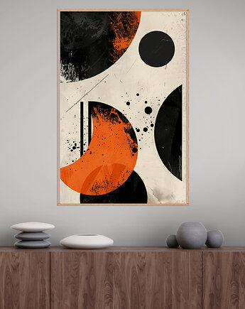 Geometria natury - Plakat, druk - Minimalizm, Boho, Loft #93, Black Sapphire Art