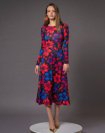 Sukienka basic - Sara Flower Power, milita nikonorov