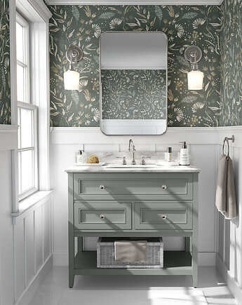 Tapeta do salonu, łazienki,przedpokoju. Flowers. Kwiaty Akwarelowe, Patternosophy