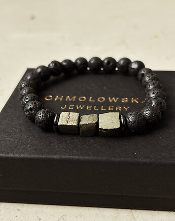Bransoletka Męska Piryt, Chmolowska Jewellery