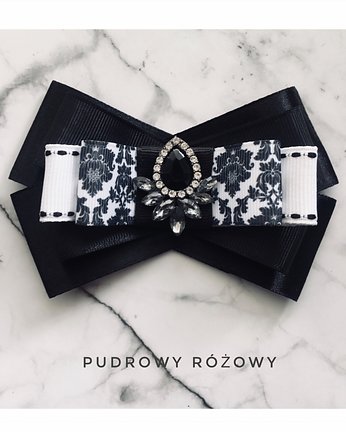 Brosza  Glamour  Black & White NEW, Pudrowy Różowy