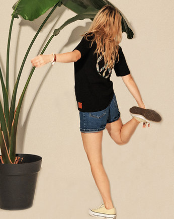 T-SHIRT Peace BLACK, Slowhop wear