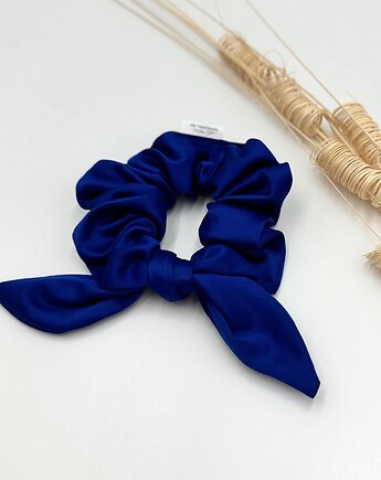 Scrunchie/frotka bow Satyna bawełniana, wu handmade