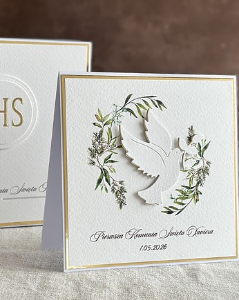 Kartka na komunię z pudełkiem i kopertą, 102, Anna Art and Crafts