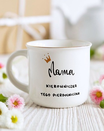 Kubek Mamy Kierowniczki, zabawny prezent na Dzień Matki, Pracownia Faramuszka