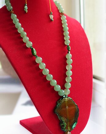 UNIKAT Awenturyn naszyjnik Energia Relaksu