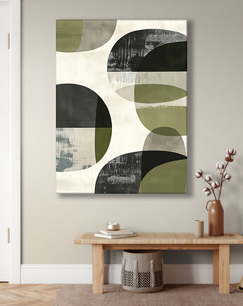 Geometria natury - Obraz na płótnie - Druk Blejtrama, Minimalizm, Loft #3, Black Sapphire Art