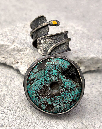 Wielki turkus - niebanalny pierścień srebrny, Zofia Gladysz