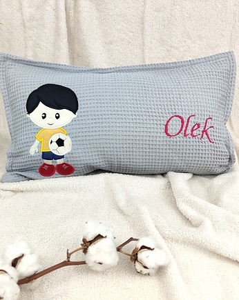 Personalizowany prezent dla chłopca - imienna poduszka z piłkarzem, Enitka Sweet Baby Room