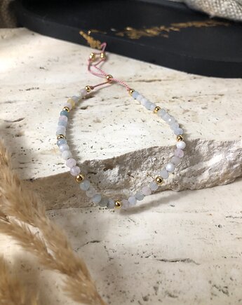 Bransoletka morganit, hematiti