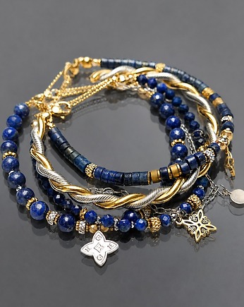 Zestaw bransoletek Lapis lazuli vol. 3  /10.02.26/- Szlachetna kolekcja, KiKa pracownia