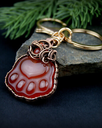 Brelok z karneolem, Blue Pearl Art