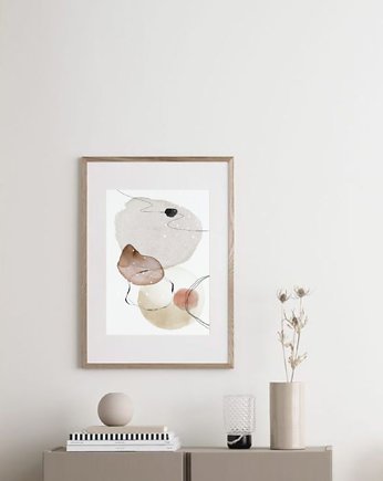PLAKAT abstrakcyjny grafika ilustracja, black dot studio