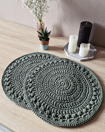 Podkładki na stół ze sznurka - szałwia, Damariz