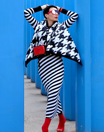 New Otulacz Kamizelka PEPITKA, momo fashion