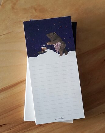 Notes z Misiem w śniegu To Do List 100 kartek Hi Little, HI LITTLE