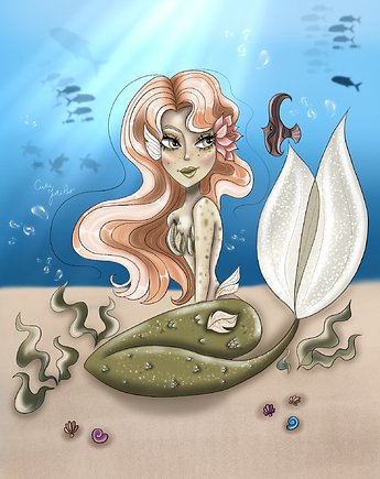 Plakat "Morska głębia", Justyna Juszczak ilustracje