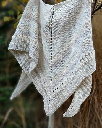 Mix ecru / chusta, agat handmade