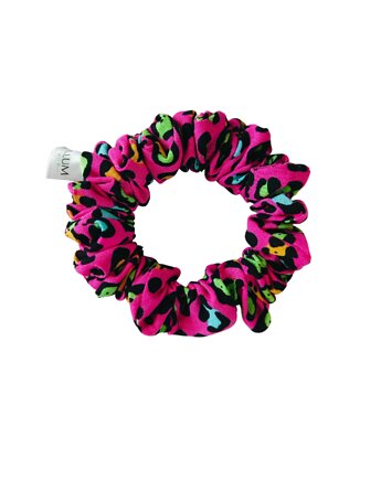 Scrunchie do włosów, gumka do włosów z wiskozy Panterka candy MIDI, Capillum