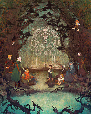 Ilustracja Drzwi Durina, kamilamoth