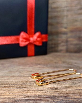 Kolczyki pozłacane Agrafki, Czaki Bransoletki