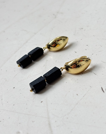 Kolczyki pozłacane z Turmalinem, Chmolowska Jewellery