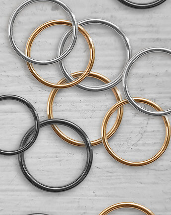 MIX dowolny: obrączki BASAL srebro, COCONUT