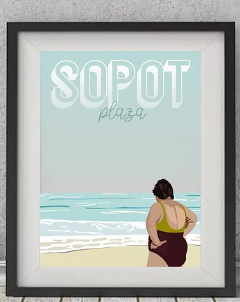Plakat Sopot plaża, Project 8
