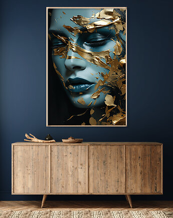 Złota muza - Plakat - Druk - Fotografia, Abstrakcja, Surrealizm, Loft #9, Black Sapphire Art