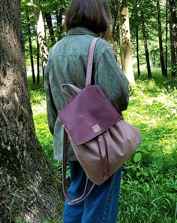 "Nakama" Plecak brudny róż / tkanina z butelek PET, hairoo