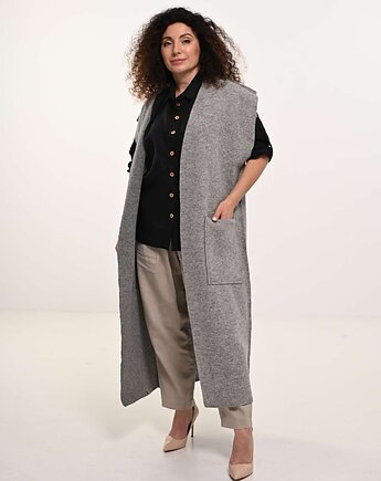 Wełniana szara kamizelka, Kokondesign