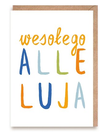 Wesołego Alleluja - Kartka Wielkanocna A6 z Kopertą, Cardie