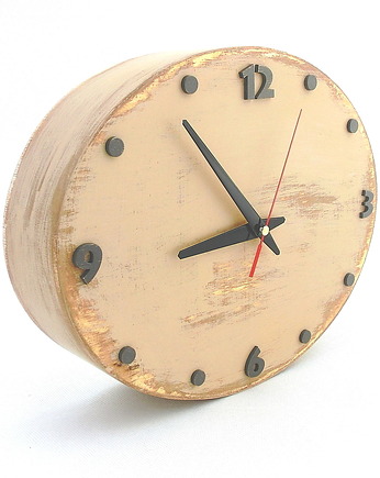 Zegar ścienny - szerokość 30,5 cm -  cichy, Clock Wood Studio