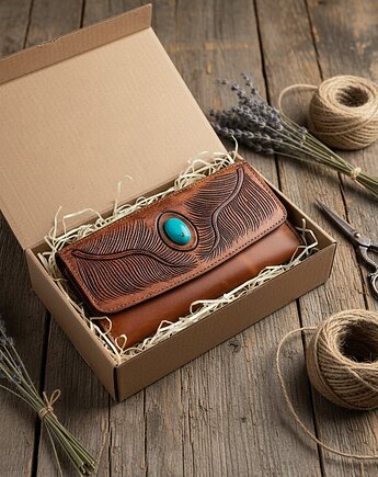 Portfel skórzany ręcznie robiony Dilwar, SempreArte