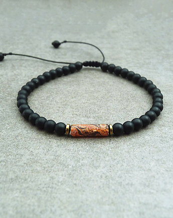 Jaspis abstrakcja Bransoletka, galeria nuit