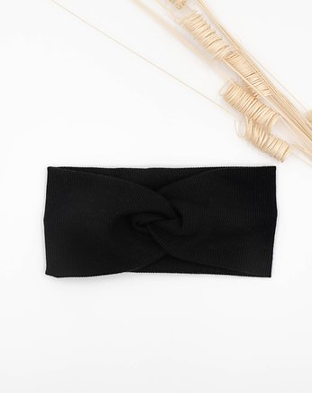 Opaska z dzianiny prążkowanej, wu handmade