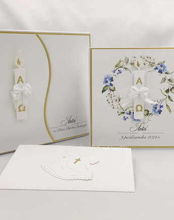 Kartka na chrzest z pudełkiem i kopertą C 38, Anna Art and Crafts