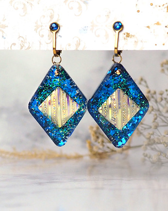 LAKE'S SECRET - wyjątkowe autorskie klipsy z żywicy, Chodelska Art Studio