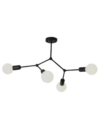 Lampa wisząca zwis żyrandol lampa na sufit czarna LED E27, VOLTA LIGHT