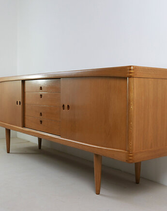 Duńska komoda Bramin, dębowa, po renowacji, Mid-century design, Szczypta