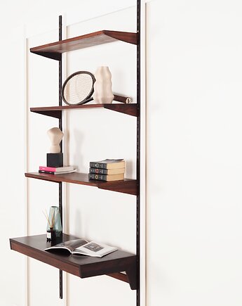 Regał systemowy palisandrowy, duński design, lata 60, produkcja: Dania, Przetwory design