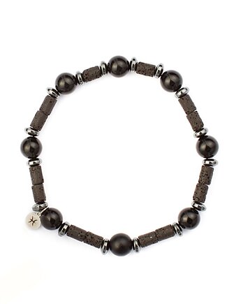 Męska bransoletka zodiakalna - Ryby - Siła i równowaga IV, Kulka Bransoletki