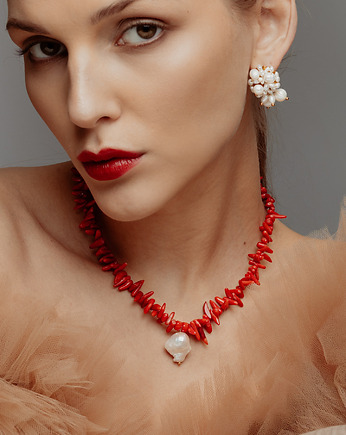 Naszyjnik White and Red, Republika jewelry