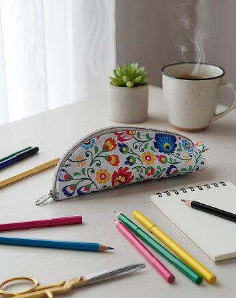 Piórnik łowicki wzór, ML handmade