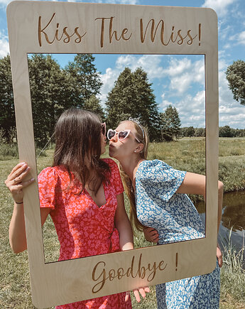 Fotoramka na wieczór panieński - Kiss the Miss! Goodbye!, Decorify