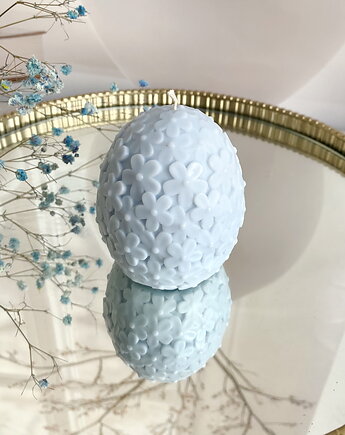 Świeca ekologiczna sojowa dekoracyjna jajko wielkanocne jasny niebieski, Coccola JEWELLERY