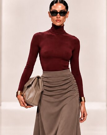 Bluzka golf burgund YY500101, YULIYA BABICH