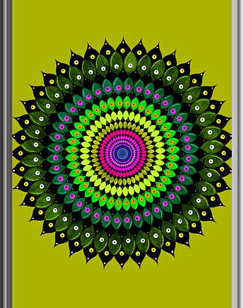 106 Mandala - rysunek, plakat, grafika., kama4you