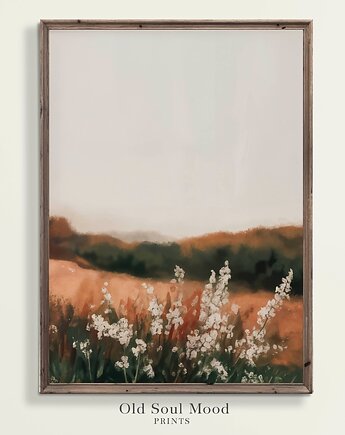 Plakat Vintage Moody Landscape Krajobraz, Old Soul Mood Prints